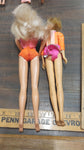 1960s F18 Mattel Gymastics Star Swimwear Barbie Short Long Hair Bathing Suit