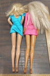 196s Mattel Dance Club Party Barbie Blue Hot Pink Dress Blonde Hair Blue Eyes