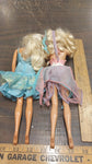 1960s Mattel Dance Party Barbie Blue Dress Pink Halter Hair Accessory Blonde