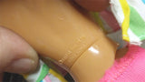 1970s Mattel Barbie Little Sister Denim Outfit Pink Short Blonde Hair Blue Eyes