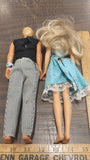 1980's Mattel BHHS Outfit Ken Barbie Blue Dress Blonde Hair Blue Eyes Couple