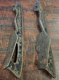 VTG Rustic Rusty Winter Sport Wall Décor Ice Skates Blades Cast Iron?