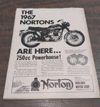 Vtg 2 Magazines Motorcyclist Jan 1967 May 1966 Races Advertising Reading Collect