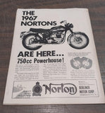Vtg 2 Magazines Motorcyclist Jan 1967 May 1966 Races Advertising Reading Collect