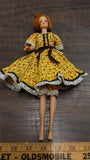 1958 Mattel MCMLV111 Vintage Filly Dress Red Short Hair Blue Eyes