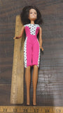 1966 Mattel Work Out Dance Short Brown Hair Brown Eyes Pink Stars