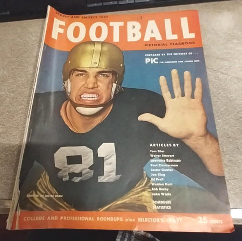 1947 Street Smith Pictorial Football Yearbook Conner Notre Dame Magazine