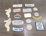 Vtg Embordered Patches Mix Match Lot 16 Ladies Amoco Cities Service Untied Delco