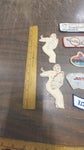 Vtg Embordered Patches Mix Match Lot 16 Ladies Amoco Cities Service Untied Delco