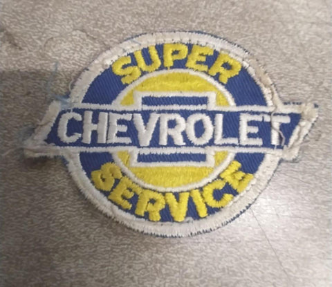 Vintage Super Chevrolet Service Patch 1950 Mechanic Jacket Work Shirt GM