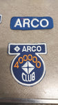 Vtg Arco Club Set of 4 Gasoline Station Patches Embroidered 400000 350000