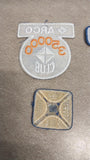 Vtg Arco Club Set of 4 Gasoline Station Patches Embroidered 400000 350000