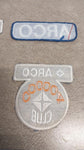 Vtg Arco Club Set of 4 Gasoline Station Patches Embroidered 400000 350000