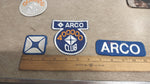 Vtg Arco Club Set of 4 Gasoline Station Patches Embroidered 400000 350000