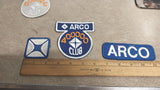 Vtg Arco Club Set of 4 Gasoline Station Patches Embroidered 400000 350000