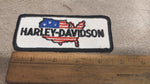 Vtg Harley Davidson Map US Embroidered Biker Patch America Motorcycles