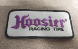 Hoosier Racing Tire Authentic Vintage Patch 70s 80s Drag Purple Logo Black Borde