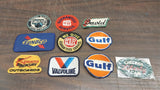 Lot of 10 Patches Outboards Gulf Red Ball Sportsman Scotty Sunoco Valvoline Cab