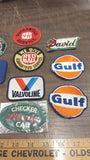 Lot of 10 Patches Outboards Gulf Red Ball Sportsman Scotty Sunoco Valvoline Cab