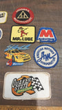 Lot of 15 Patches Racing Oil Armor All Budweiser Grey Rock Cat Deisel Pure Hodak