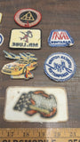 Lot of 15 Patches Racing Oil Armor All Budweiser Grey Rock Cat Deisel Pure Hodak