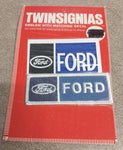 Ford  Twinsignias Emblem w/ Matching Decal Embroidered Patch Self Stick Decal