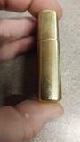 January 1999 6 Camel Heard Corners Solid Brass Zippo Unfired Gold Blue