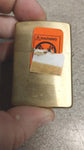 January 1999 6 Camel Heard Corners Solid Brass Zippo Unfired Gold Blue