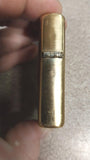 January 1999 6 Camel Heard Corners Solid Brass Zippo Unfired Gold Blue