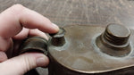 Brass Railroad Oil Can Vtg Antique Rare PAT'D May 88 March 90