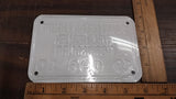 Vtg Green Solid Liquid Fuel Dealer Harrisburg 1990 Oil Gas Tags Plate Tin Sign