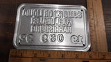 Vtg Blue Gold 1992 Tin Sign Solid Liquid Fuel Dealer Harrisburg Oil Tags Plate