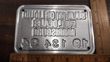 Vtg Blue 1994 Solid Liquid Fuel Dealer Harrisburg Tin Sign Plate Oil Tags Gas