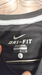 Dri- Fit Nike Large Black Grey T-shirt Running Jogging Clothing Men