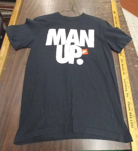 Black Man Up Nike Standard Fit Medium T-shirt Casual Men