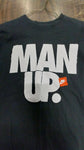 Black Man Up Nike Standard Fit Medium T-shirt Casual Men