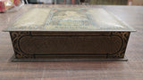 Vtg Whitmans 1920s Candy Metal Tin Trinket Nouveau Mosaic Salmagundi Art