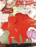 Valentine's Day 26 Pcs Decoration Lot Hanging Plastic Paper Party Holiday