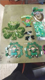 St.Patricks Day Huge Lot of Hanging Decorations Shamrock Green Leprechaun Holida