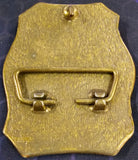 VTG Rare 1970s Flying Geese Ducks Solid Brass Hunting Wildlife Belt Buckle