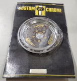 NOS Chrome Pulley Cover Flame Insert Harley Big Twin 1980 ^ 61 Tooth Final Drive