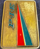 VTG 1980s PIE Nationwide Trucking Ryder Truck Semi Driver Trucker Belt Buckle