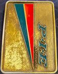 VTG 1980s PIE Nationwide Trucking Ryder Truck Semi Driver Trucker Belt Buckle
