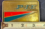 VTG 1980s PIE Nationwide Trucking Ryder Truck Semi Driver Trucker Belt Buckle