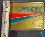 VTG 1980s PIE Nationwide Trucking Ryder Truck Semi Driver Trucker Belt Buckle
