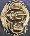 VTG 1987 Bergamot Live to Ride Motorcycle Harley Chopper Shovelhead Belt Buckle