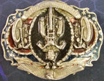 VTG 1987 Bergamot Live to Ride Motorcycle Harley Chopper Shovelhead Belt Buckle