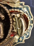 VTG 1987 Bergamot Live to Ride Motorcycle Harley Chopper Shovelhead Belt Buckle