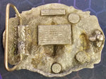 VTG 1987 Bergamot Live to Ride Motorcycle Harley Chopper Shovelhead Belt Buckle