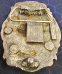 VTG 1987 Bergamot Live to Ride Motorcycle Harley Chopper Shovelhead Belt Buckle